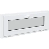 vidaXL Kellerfenster RISOR 110 x 40 cm weiß