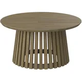 Ambia Garden Gartenbeistelltisch, Akazie, Holz, Akazie, Schichtholz, rund, rund, 80x40x80 cm, Gartenmöbel, Gartentische, Beistelltische outdoor