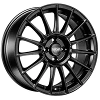 oz-wheels SUPERTURISMO LM 7 5x17 5x100 ET35 S-Ring - MATT BLACK+SILVER LETTERING - 17 100.0 35.0