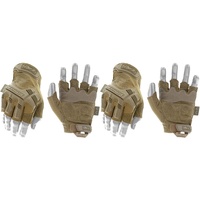 Mechanix Wear M-Pact® Coyote Fingerlose Einsatzhandschuhe, XL EU & M-Pact Coyote Fingerlose Taktische Arbeit Handschuhe, Größe: L, Braun