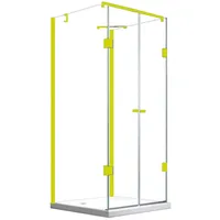 BuyLando.Shop Komplettdusche Glaswerk Westfalen- Emma 100x90x100cm U Duschkabine Gold