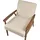 Beliani Sessel ESRUM Bouclé 62 x 79 x 80 cm Beige/Braun