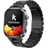 46 mm Gehäuse Schwarz Silikonband Schwarz