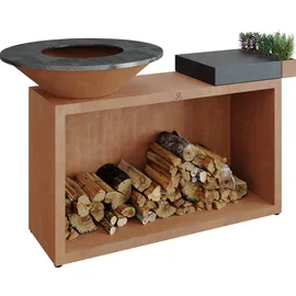 Ofyr Feuerplatte Ø 85 cm Keramik Dunkelgrau