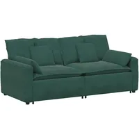 VidaXL Modulares Sofa mit Kissen Dunkelgrün