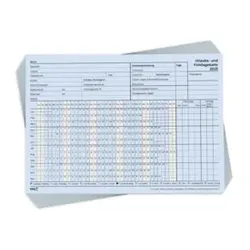 RNK Urlaubskarte Fehlkarte 2025 10ST A5 blau 2901/25-10 tabellarisch