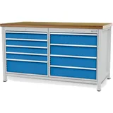 Bedrunka+Hirth Kastenwerkbank R 24-24 Höhe 859 mm Blendenhöhe links 4x100 mm, 1x200 mm