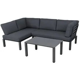 MWH Das Original MWH Loungemöbel Set Widoo 3tlg. Aluminium Grau