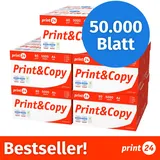 Druckerpapier Kopierpapier 50000 Blatt 100 x 500 A4 Premium Hochweiß CIE 160 Testsieger PEFC zertifiziert