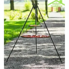 Cook King Schwenkgrill 180 cm inkl. Doppelrost Ø 70 + 40 cm Edelstahl
