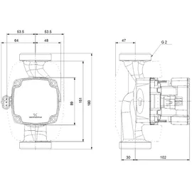 Grundfos Hocheffizienzpumpe ALPHA1 GO 32-40 180mm
