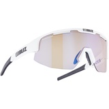 Bliz Matrix Photochromic, Sportbrille, matt white-brown w blue multi