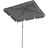 Tectake Gartenschirm 200 x 125 cm grau 403788