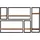 SIT Möbel Wandregal-Set 120 x 25 x 75 cm Antikschwarz
