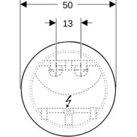 Geberit Option Round d= 50cm, direkte-/indirekte Beleuchtung