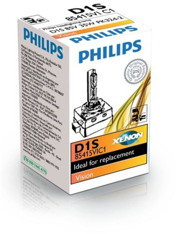 Ampoule xénon PHILIPS D1S Vision 35W