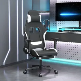 vidaXL Horus Gaming-Stuhl Schwarz/Weiß