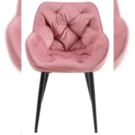 CLP Stuhl Tanna Samt rosa