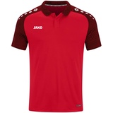 Jako Herren Shirt Polo Performance Rot/Schwarz, XL