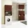 abamihome Waschmaschinenschrank 64 x 30 x 180 cm Wenge