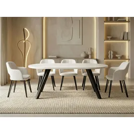WFL GROUP Rund 100–180 cm beige