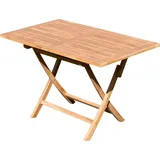 ALEOS. Gartentisch 120 x 70 x 76 cm Braun