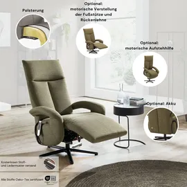 sit&more TV-Sessel Emely Polyester 74 x 112 x 82 cm Grau elektrisch, drehbar