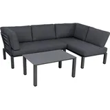 MWH Das Original MWH Loungemöbel Set Widoo 3tlg. Aluminium Grau