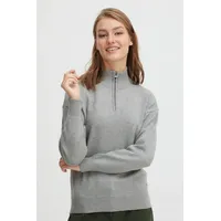 Oxmo Rollkragenpullover Grau S