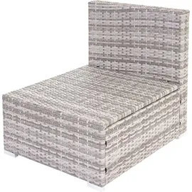 MCW Busto/Brescia Polyrattan Lounge-Set grau/creme