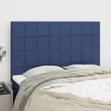 vidaXL Kopfteile 4 Stk. Blau 72x5x78/88 cm Stoff