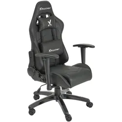 X Rocker Agility Compact eSports - Gaming-Bürodrehstuhl für Kinder & Teenager - schwarz