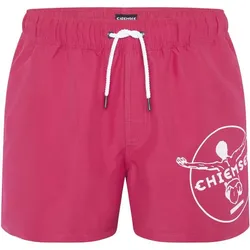 CHIEMSEE Badehose mit CHIEMSEE Print am linken, Raspberry, L