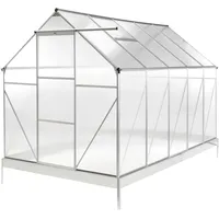 Beliani Apulia Kunststoff Silber Transparent 315 cm