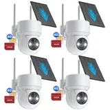 Avylet Überwachungskamera 4G LTE Überwachungskamera Aussen Solar Akku mit SIM Karte (Geeignet für Bauernhöfe, Scheunen, Baustellen, Ranches, Felder oder Orte ohne Strom oder WiFi., Aussen, Außenbereich, Wald, Farm, Campingbus, Straße, 2K Kamera Überwachung Aussen Kabellos PTZ IP Kamera Outdoor Ohne WLAN, 336°/90° Schwenkbar mit PIR Erkennung Farb Nachtsicht, Infrarot-Nachtsicht IP66 Wasserdicht AußEnkamera)