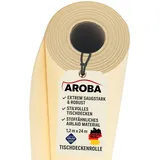 AROBA 2X Airlaid Papiertischdecken Rolle 1,2 x 24 m - Einweg Tischtuch - Stoffähnliche Premium Tischdekoration - Robust & Hoch saugfähig - Für Catering, Events, Hochzeit, Hotel & Party - Beige