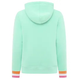 Zwillingsherz Hoodie "Rahel", Damen, Gr. M, grün (mint), Sweatware, Obermaterial: 50% Baumwolle, 50% Polyester, Basic normal, ohne Ausschnitt, angesetztes Bündchen, Sweatshirts Hoodie, Kontrastbündchen, Kängurutasche, Langarm, Kapuze, Kordelzug
