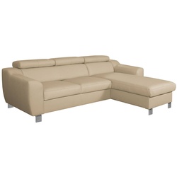 Ecksofa Aspen Leder Beige