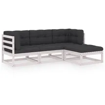 vidaXL Modell 14 Loungeset Kiefer weiß