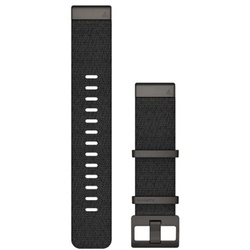 QuickFit 22-Uhrenarmbänder Nylon-Armband mit Jacquardwebung – Schwarzmeliert