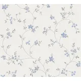 A.S. Création Vliestapete Blumenoptik 10.05 x 0.53 m Creme Wohnzimmer Schlafzimmer Flur Küche Esszimmer Badezimmer