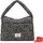 LES VISIONNAIRES Unio Hobo Schultertasche Baumwolle Grau