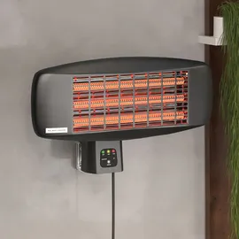 GGM Möbel XAVIER Wandheizstrahler 2 kW Schwarz