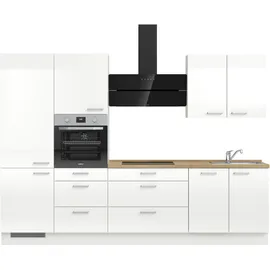 Nobilia Küchenzeile Flash II 300 cm weiß