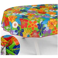 ANRO Tischdecke aus Stoff Textil abwaschbar Tischwäsche Tischtuch Baumwolle