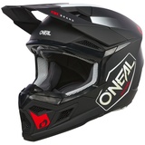 O'Neal 3SRS HEXX schwarz/weiß/roter Motocross Helm, schwarz-weiss-rot, Größe XS