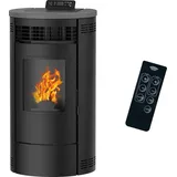 Luft-Pelletofen Flavia 15 kW Sannover Schwarz