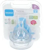 MAM Tétine silicone Soft 2 mois+ - Débit Moyen Sucette(S) pc(s)