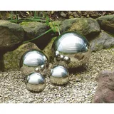 Spetebo Dekokugel Edelstahl Glänzend - 20 Cm - Deko Gartenkugel Schwimmkugel Teichkugel Silber Poliert Für Außen Und Innen