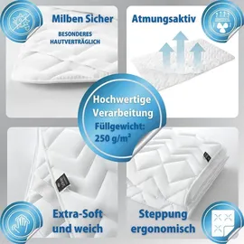 sei Design Luxus Matrazenschoner – Hygienische Komfortauflage mit Polsterung 160x200 mit 4 Gummibände
